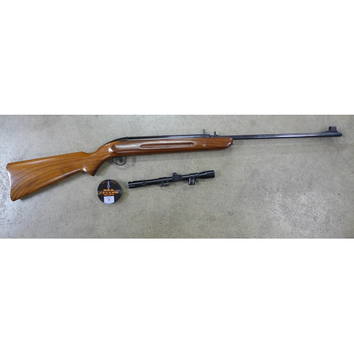 821 - A B.S.A. Airsporter 0.22 calibre air rifle with scope