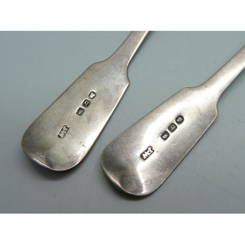 860 - A pair of George III silver ladles, possibly London 1817, James Wintle, 109g