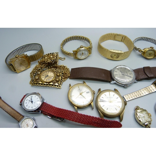 880 - A collection of mechanical wristwatches, some a/f