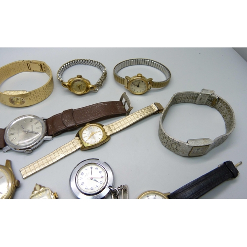 880 - A collection of mechanical wristwatches, some a/f