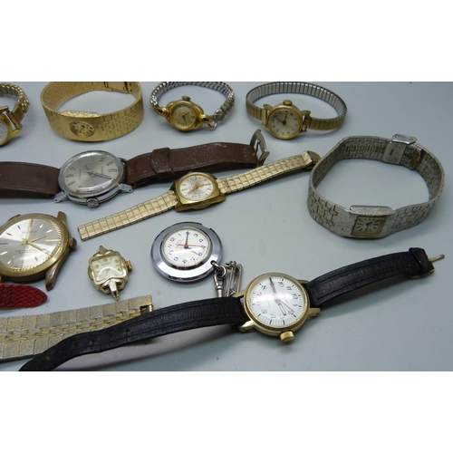 880 - A collection of mechanical wristwatches, some a/f