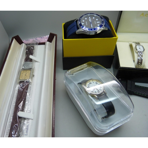 921 - Wristwatches including silver cased Braebrook & Kingsley, Rotary and Sekonda, etc.