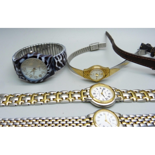 924 - Six lady's wristwatches