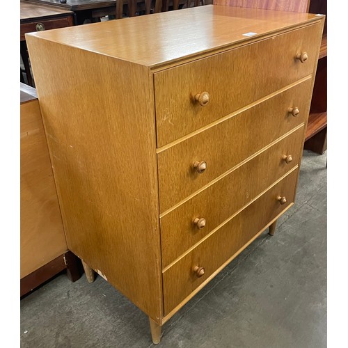 73 - A Meredew light oak chest of drawers