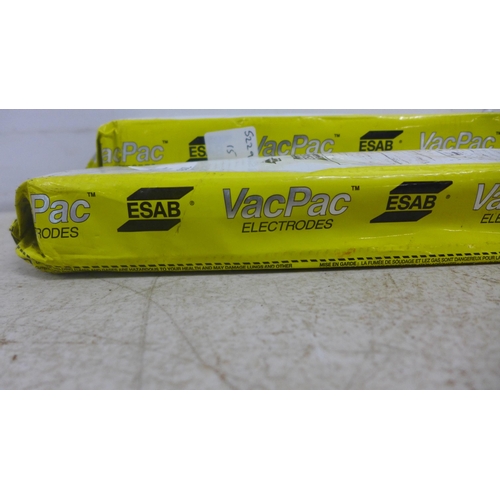 2050 - 2 Large sealed packs of ESAB Vac-Pac welding electrodes