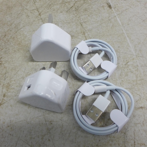 2081 - 20 twin packs of Bigear phone wall chargers to fit iPhone