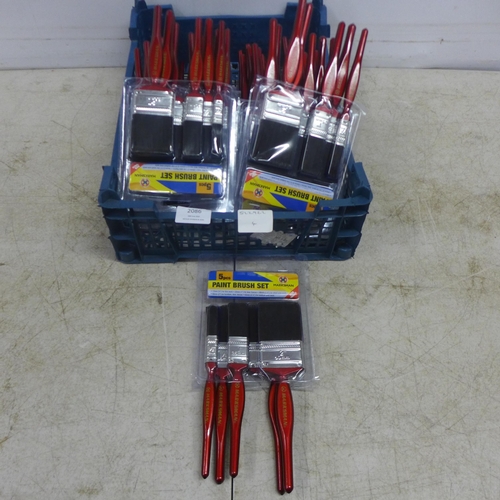 2086 - Thirteen 5 piece Marksman paint brush sets  *This lot is subject to VAT