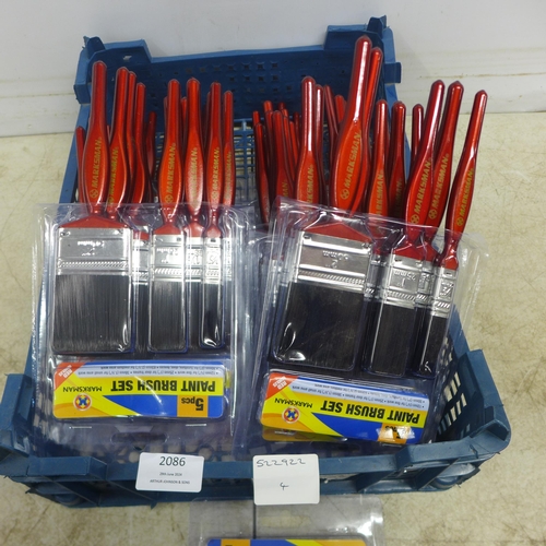 2086 - Thirteen 5 piece Marksman paint brush sets  *This lot is subject to VAT