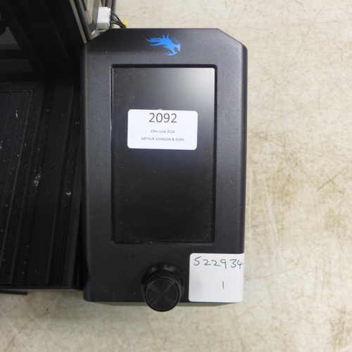2092 - An Ender Creality Ender 3-V2 3D printer with user manual