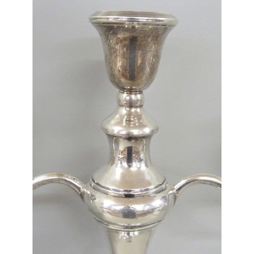 860A - A large silver candelabra, London 1923, 36.5cm