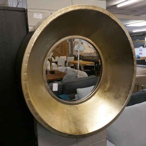 1394 - A circular silver mirror