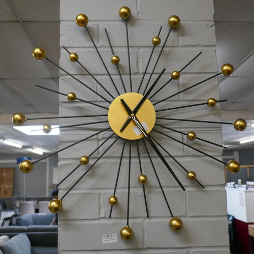 1412 - A Sputnik style wall clock