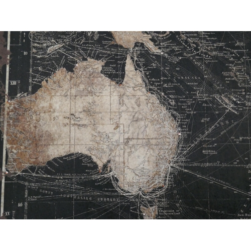 1427 - An illuminated and framed world map
