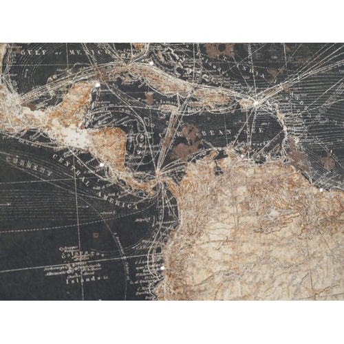 1427 - An illuminated and framed world map