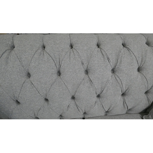 1430 - Bordeaux 4 seater Fabric Grey button Back sofa 'Mushroom', Original RRP £874.99 + vat (4204-6) *This... 