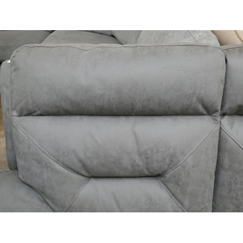 1448 - Justin Grey 3 Seater Power Recliner sofa , Original RRP £999.91 + vat (4204-25) *This lot is subject... 