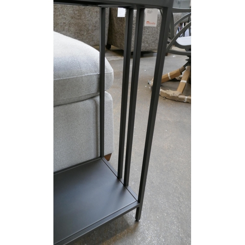 1472 - A black steel console table