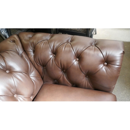 1477 - Allington 3 Seater Brown Leather Sofa, Original RRP £1666.66 + vat (4205-5) *This lot is subject to ... 