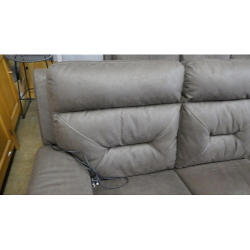 1479 - Justin Brown 3 Seater Power Recliner sofa Original RRP £833.33 + vat (4204-2) *This lot is subject t... 