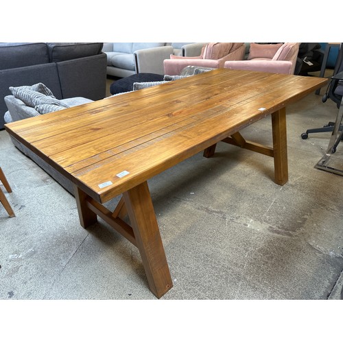 1564 - A rustic pine dining table