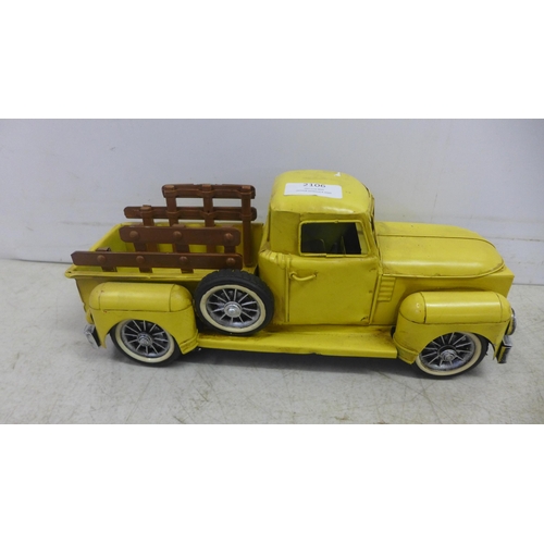 2106 - A tin plate model pick up truck