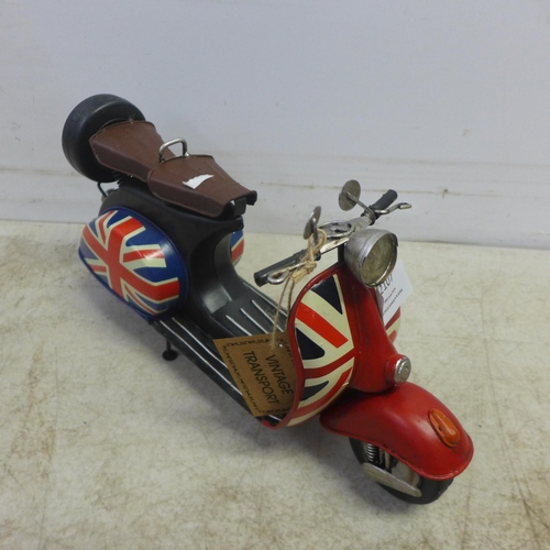 2107 - A tin plate model Vespa style motorbike