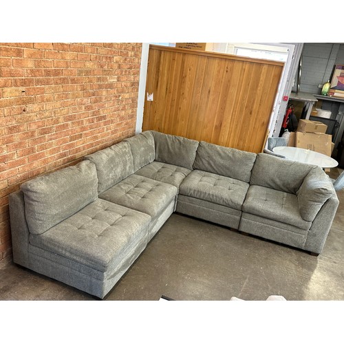 1492 - Tisdale 6 piece Light Grey Modular Sectional Sofa, Original RRP £1166.66 + vat (4205-37) *This lot i... 