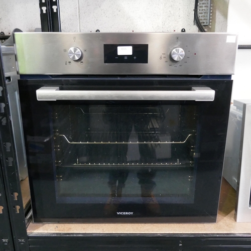 3020 - Viceroy Single Oven with EcoSteam - Stainless Steel - ( Used)  Model no -WROV60SS, Original RRP £315... 