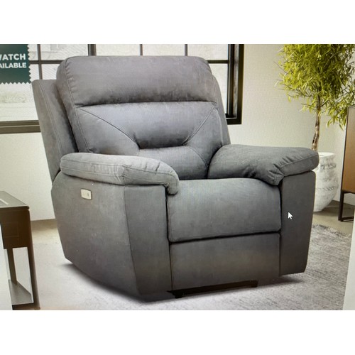 1514 - Justin Grey Armchair power recliner, Original RRP £399.99 + vat (4205-21) *This lot is subject to va... 