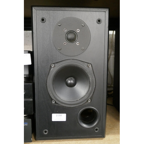 2150 - A mixed lot of hi-fi separates including a Cambridge Audio Azur 340A, TEAC CD-P1260 compact disc pla... 