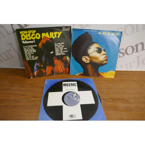 2161 - A quantity of LP records including Doris Day, Elton John, Eagles, Shadows, Bronski Beat, Roxy Music,... 