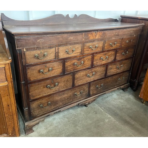 99 - A George III mahogany Lancashire chest