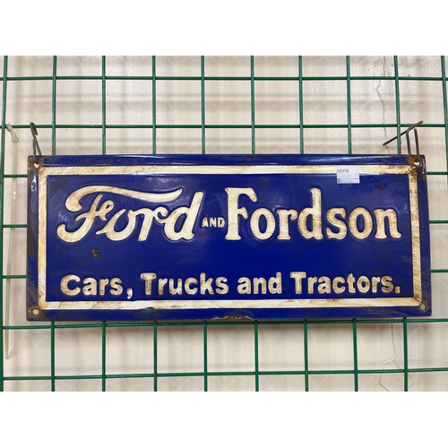 341B - A Ford-Fordson enamelled metal advertising sign