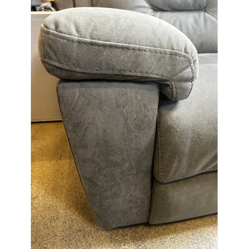 1531 - Justin Grey 3 Seater power recliner, Original RRP £833.33 + vat (4205-19) *This lot is subject to va... 