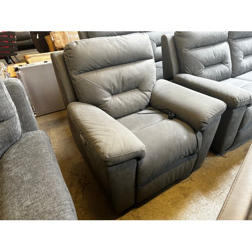 1532 - Justin Grey Armchair power recliner, Original RRP £399.99 + vat (4205-20) *This lot is subject to va... 