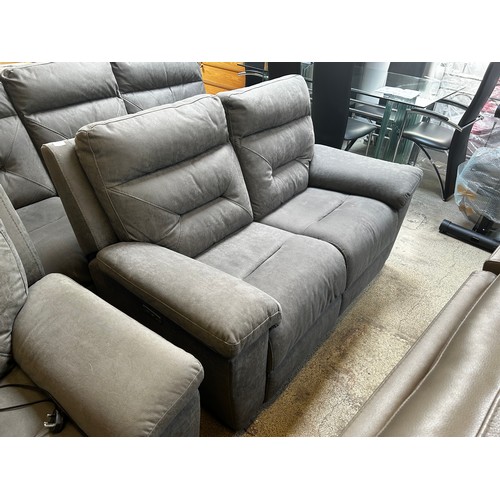 1533 - Justin Grey 2 Seater power recliner, Original RRP £749.99 + vat (4205-18) *This lot is subject to va... 