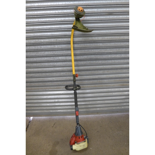 2238 - A Sovereign CDB26A petrol strimmer and a Ryobi RPT184520C long reach cordless hedge cutter, 18V with... 