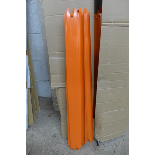 2267 - A Clarke blue and orange 1000kg 4 shelf boltless racking bay - sold as scrap  * This lot is subject ... 