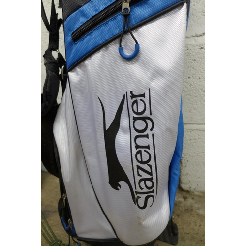 2271 - 2 sets of childrens/junior golf clubs with bags including Slazenger Ikon and Dunlop DDH and a quanti... 