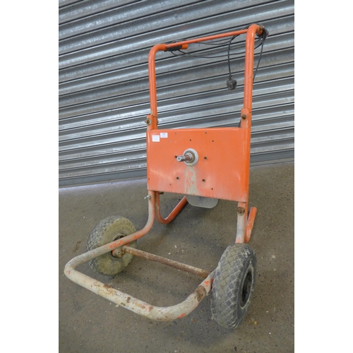 2288 - A cement mixer frame and motor 240V