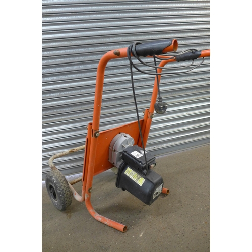 2288 - A cement mixer frame and motor 240V