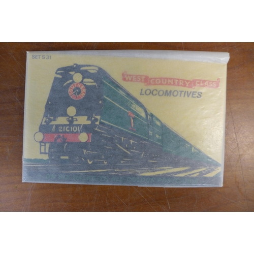 2308 - A box of postcard sets, transportation/railway and other