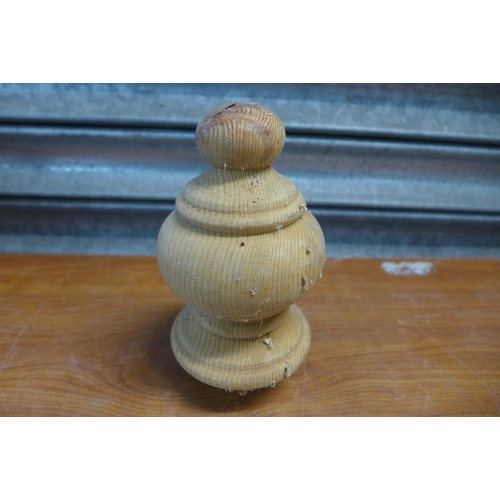 2312 - A box of approx 30 pine finials