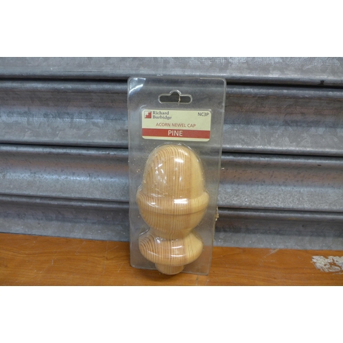 2312 - A box of approx 30 pine finials