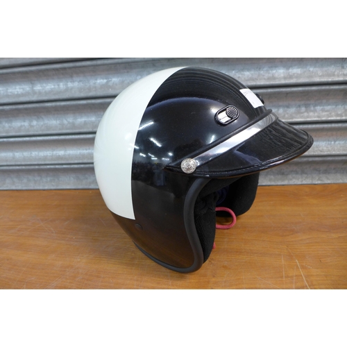 2319 - Three motorcycle helmets including Bell Dot, Viper RS-X88 motorcross helmet, Shoei and a pair of FDL... 