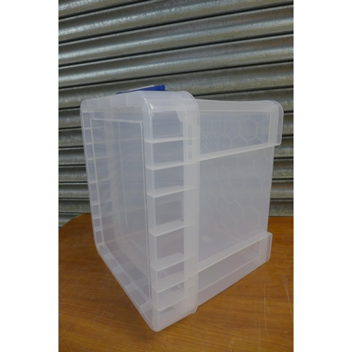 2334 - 3 Really Useful 35ltr XL plastic storage containers and lids