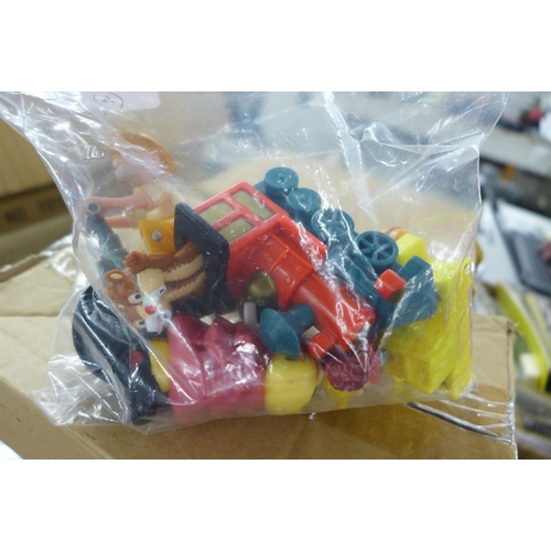 2348 - A large box of assorted unused toys