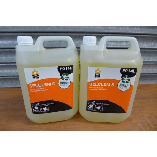 2350 - Two 5 litre containers of Selclem industrial maintenance cleaner