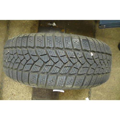 2364 - Four assorted car tyres including Nexen 195/55R16 and Firestone Winter Hawk 3 195/55R16 - two pairs