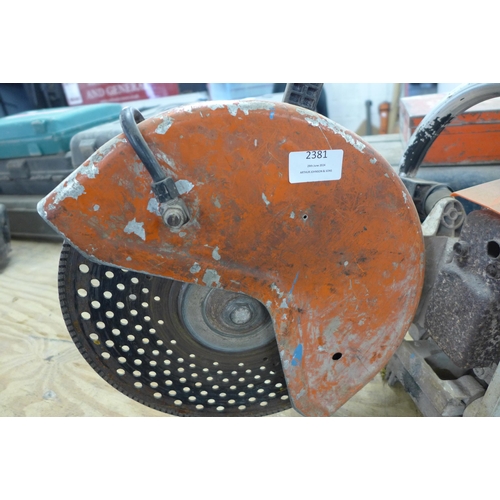 2381 - A Stihl TS400 petrol stone cutting saw